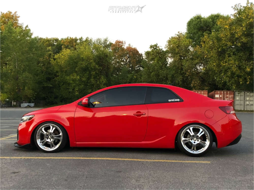 2012 Kia Forte Koup EX with 18x8 Weds Cerberus and Maxtrek 215x35