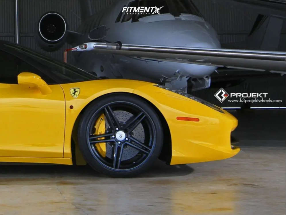 2012 Ferrari 458 Italia Base with 20x9 K3 Projekt F2 and Nitto 245x30 ...