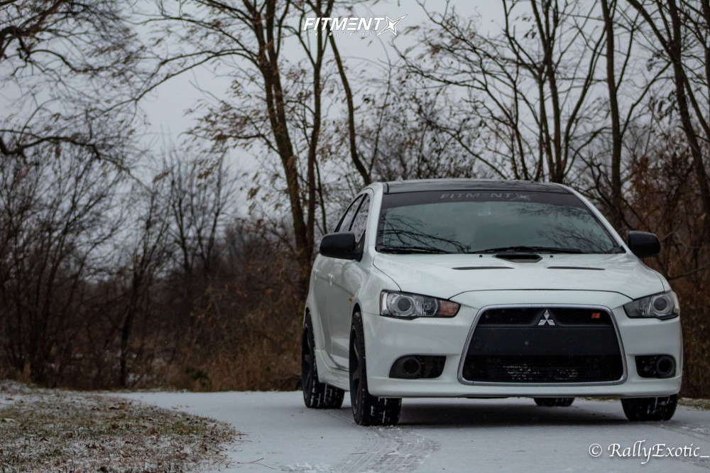 2012 Mitsubishi Lancer Ralliart with 18x8.5 AVID1 AV28 and Firestone ...