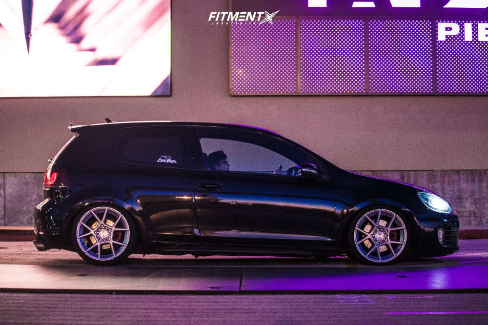 2010 Volkswagen GTI Base with 18x9.5 Rotiform Kps and Achilles 215x35 ...