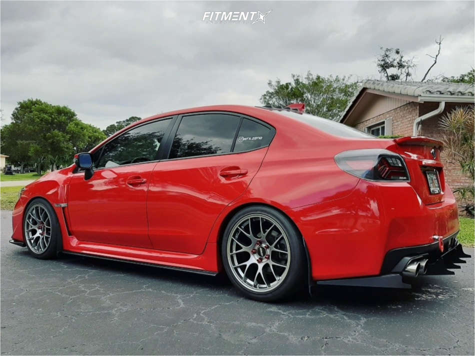 eri 2017 Subaru WRX Limited with 18x9.5 Apex Ec-7 and Nitto 255x35 on