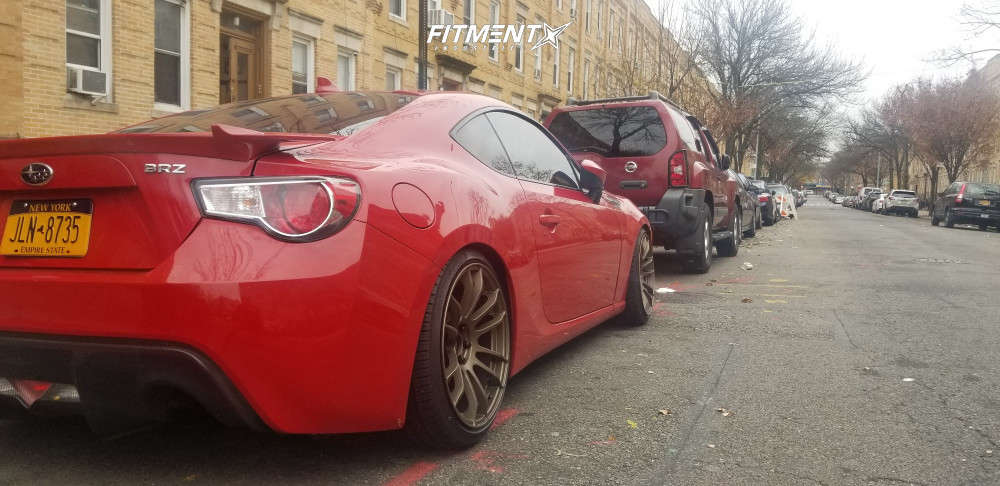 2015 Subaru BRZ Limited with 18x9.5 AVID1 AV20 and Nankang 245x45