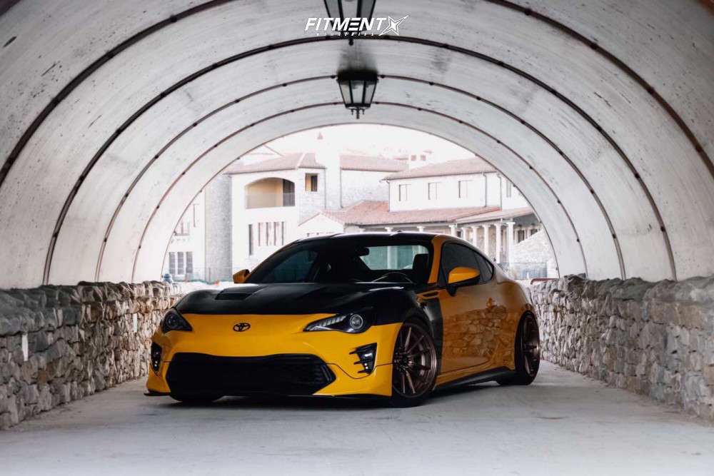 2015 Scion FR-S Base with 18x10.5 Cosmis Racing R1 Pro and Nankang ...