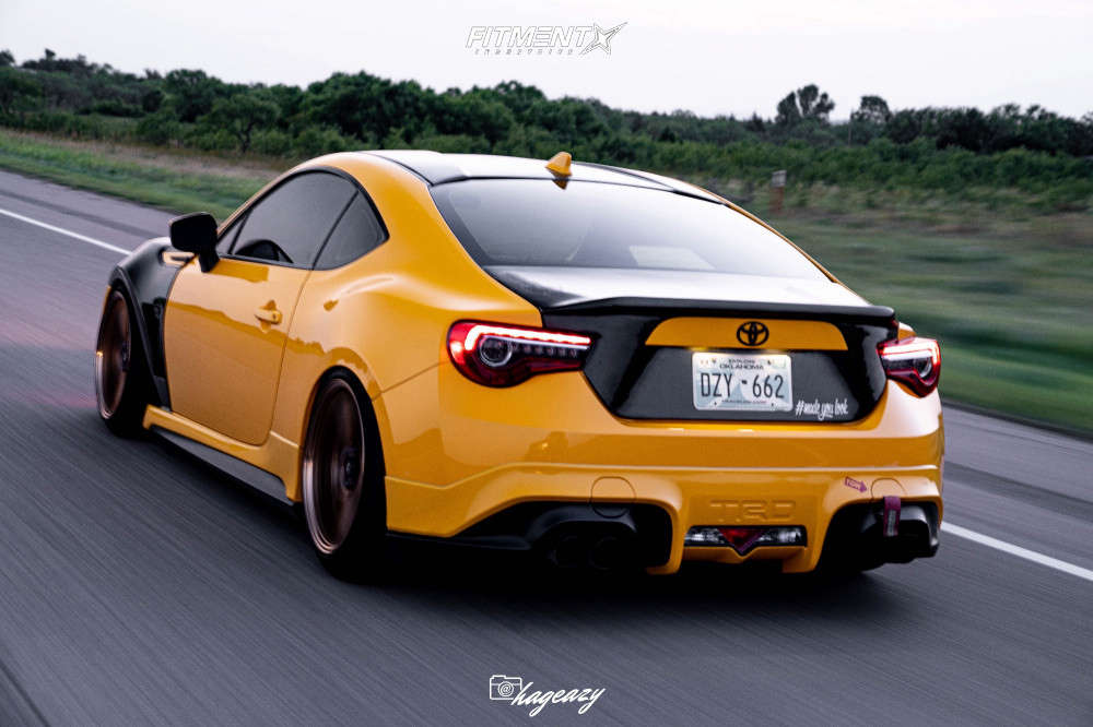 2015 Scion FR-S Base with 18x10.5 Cosmis Racing R1 Pro and Nankang ...