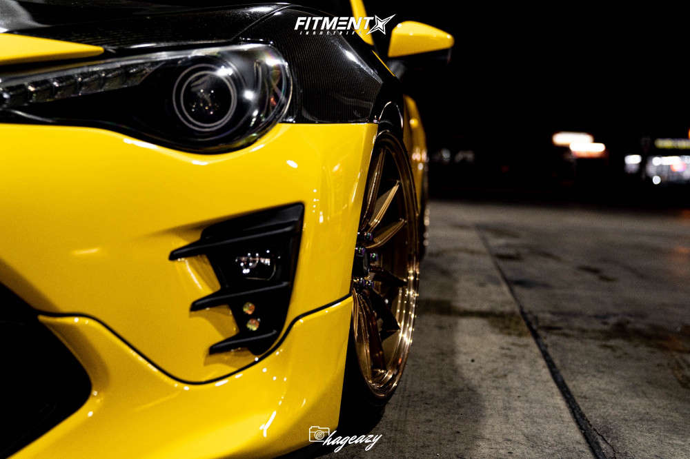 2015 Scion FR-S Base with 18x10.5 Cosmis Racing R1 Pro and Nankang ...