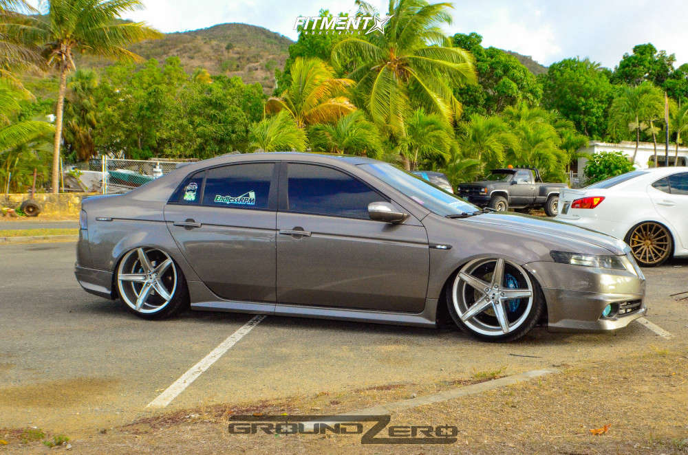 1 2008 Tl Acura Type S Airtekk Air Suspension Xo St Thomas Silver