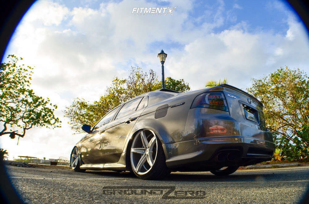 2008 Acura TL Type-S with 20x10 XO St Thomas and Nankang 245x30 on Air ...
