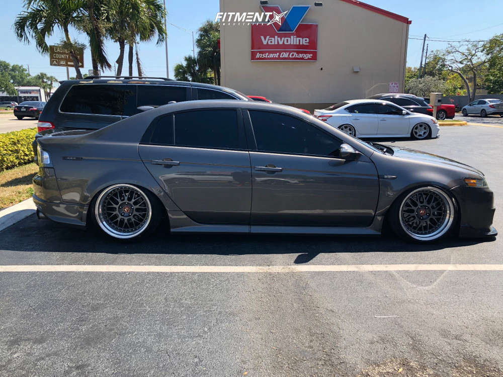 2008 Acura TL TypeS with 18x9.5 Work VS XX and Federal 225x40 on Air
