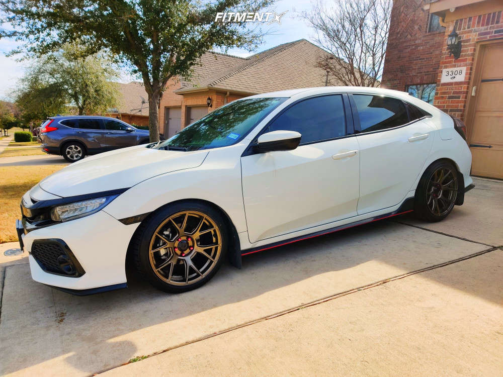 2018 Honda Civic Sport with 18x9.5 Konig Ampliform and Falken