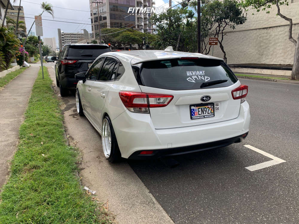 2017 Subaru Impreza Sport with 18x9.5 ESR Sr01 and Kumho 215x40 on ...