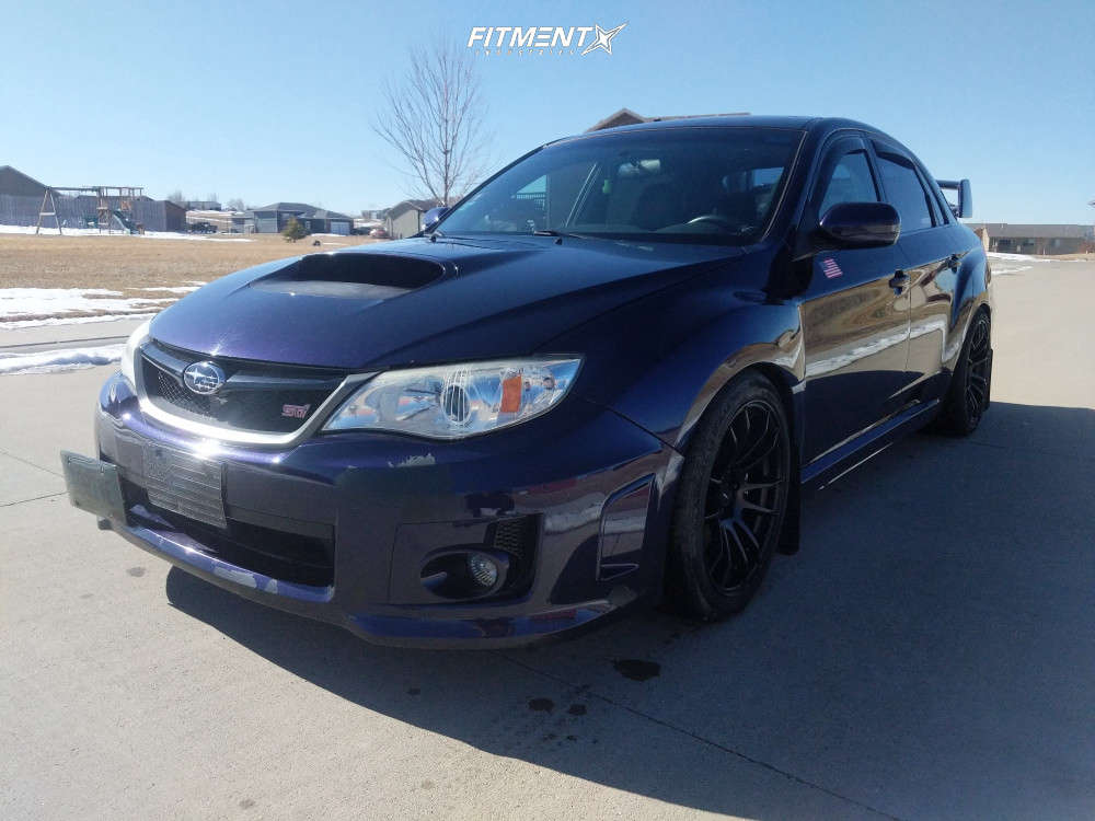 2013 Subaru WRX STI Base with 18x9.5 AVID1 AV20 and General 255x40