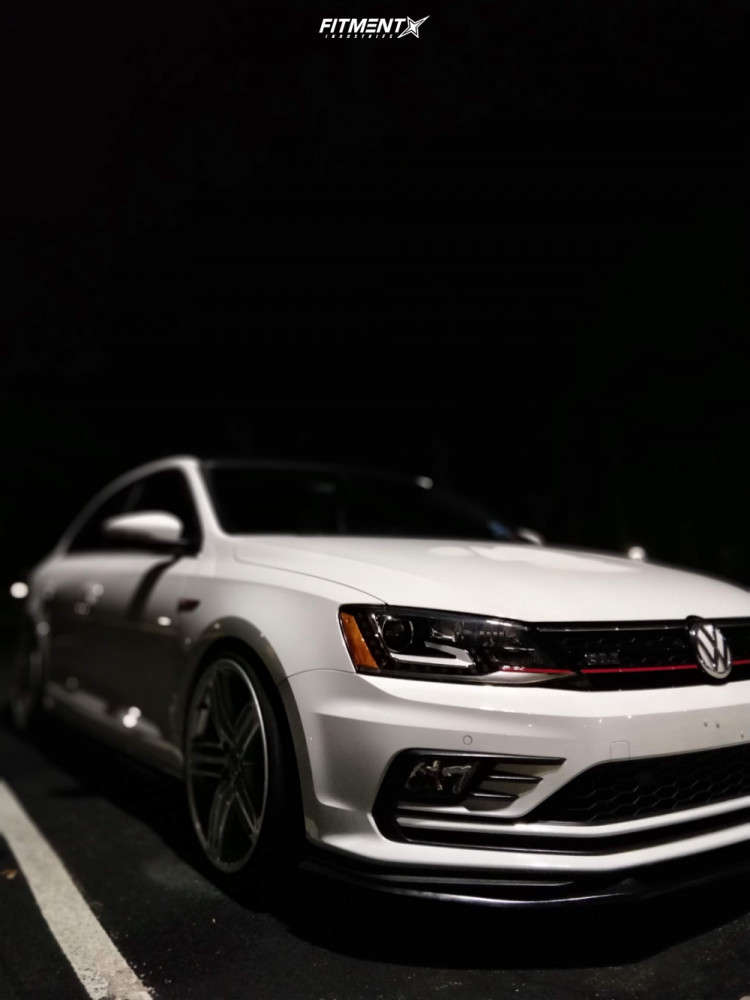 2016 Volkswagen Jetta GLI SEL with 19x9 OEM Wheels Peelers and Achilles 215x35 on Coilovers