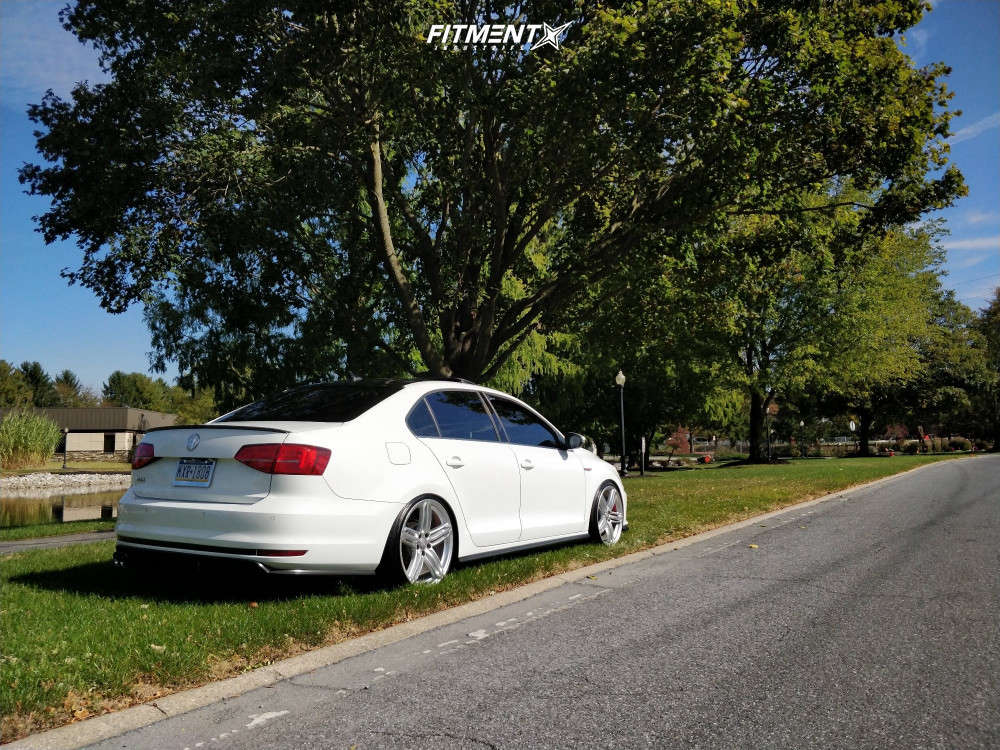 2016 Volkswagen Jetta GLI SEL with 19x9 OEM Wheels Peelers and Achilles 215x35 on Coilovers