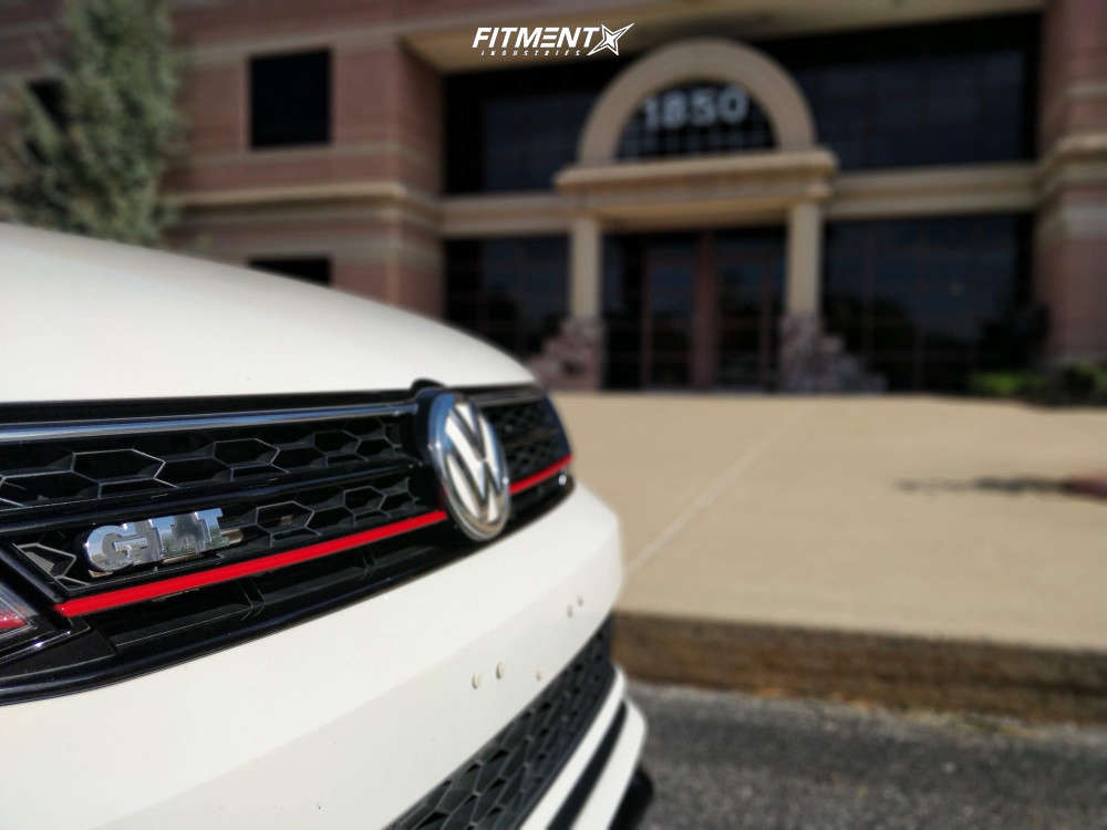 2016 Volkswagen Jetta GLI SEL with 19x9 OEM Wheels Peelers and Achilles 215x35 on Coilovers