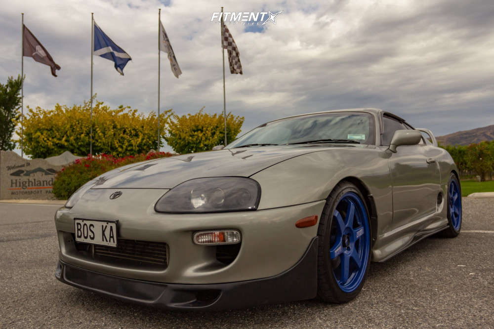 1998 Toyota Supra Base With 19x8 5 Volk Te37 And Vitour 245x35 On Lowering Springs Fitment Industries