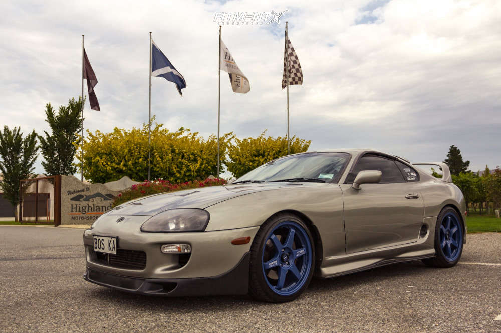 1998 Toyota Supra Base With 19x8 5 Volk Te37 And Vitour 245x35 On Lowering Springs Fitment Industries