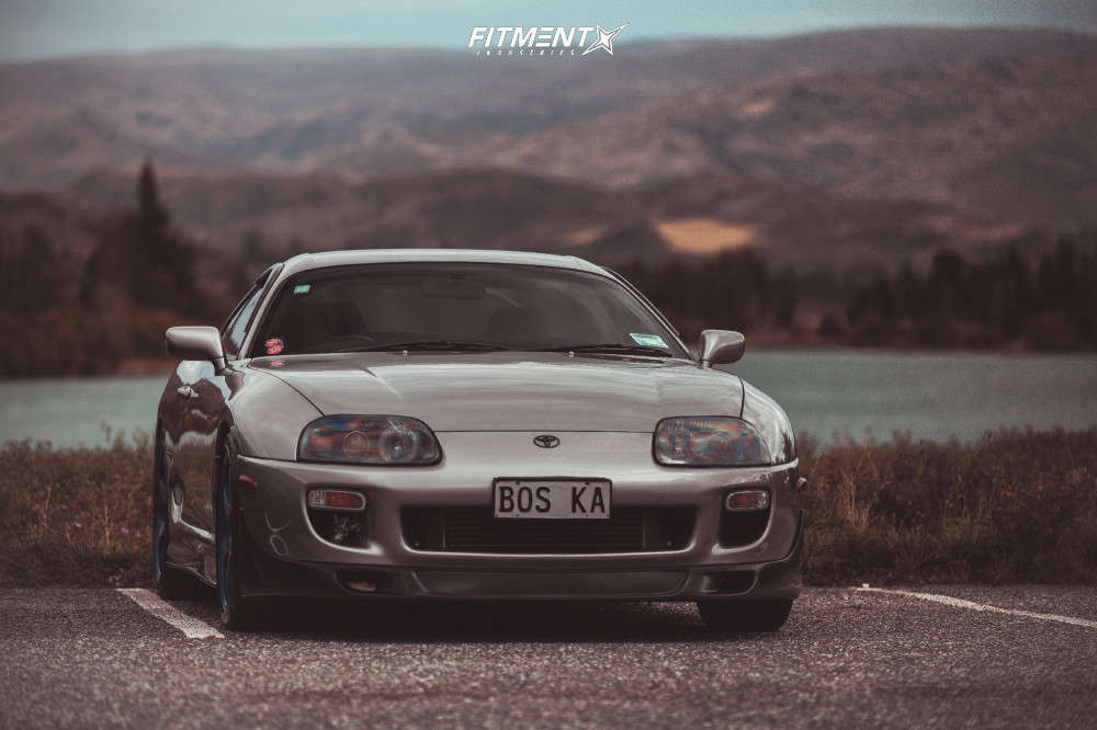 1998 Toyota Supra Base With 19x8 5 Volk Te37 And Vitour 245x35 On Lowering Springs Fitment Industries