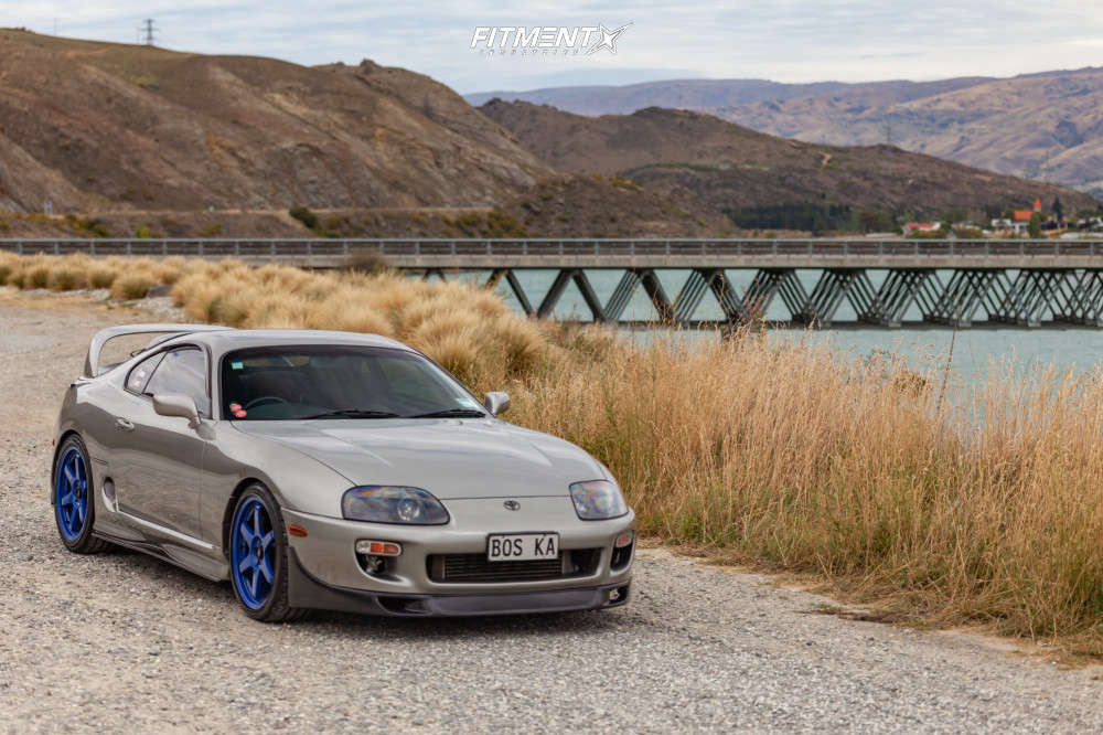 1998 Toyota Supra Base With 19x8 5 Volk Te37 And Vitour 245x35 On Lowering Springs Fitment Industries