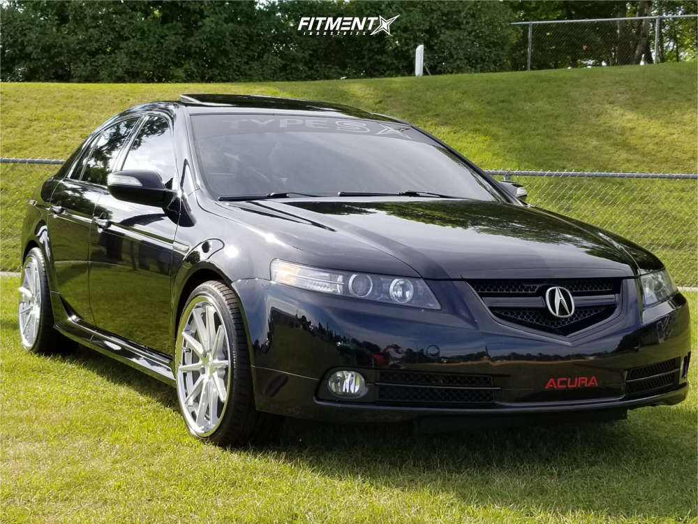 08 Acura Tl Type S With 19x8 5 Ferrada Fr4 And Hankook 225x35 On Stock Suspension Fitment Industries