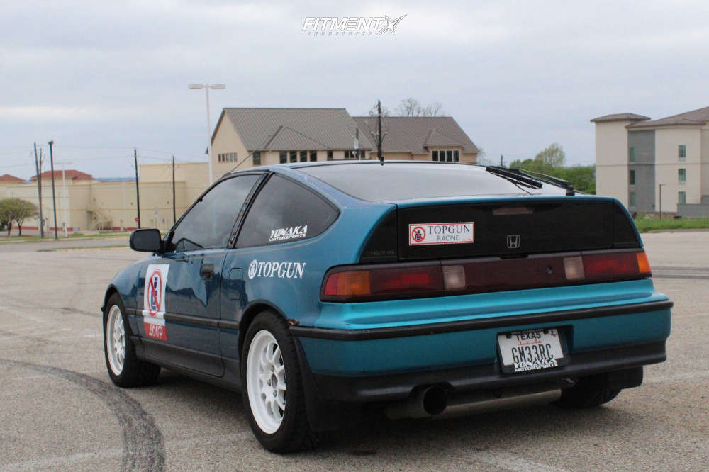 1991 Honda CRX Base with 15x7 Rota Gt3 and Nitto 205x50 on Coilovers ...