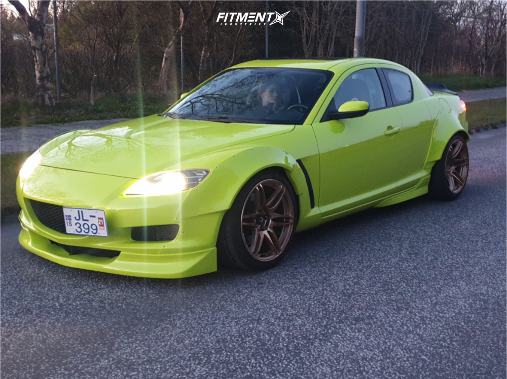 2005 Mazda RX-8 Base with 18x8.5 Cosmis Racing Mrii and Yokohama