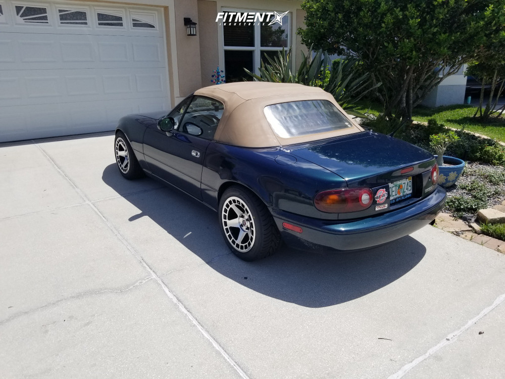 1995 Mazda MX-5 Miata Base with 15x8 Spec-1 Spt-901 and Nitto