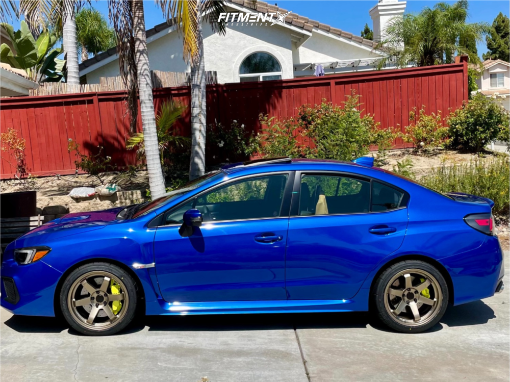 2019 Subaru WRX STI Limited with 18x9.5 AVID1 AV6 and Falken