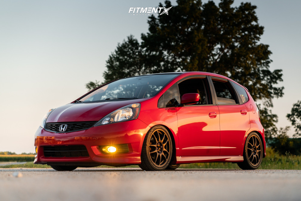 2013 Honda Fit Sport with 17x7 Work Cr Kai and Falken 205x40 on