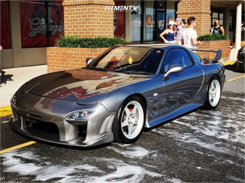 1993 Mazda RX-7 R1 with 17x8 Desmond Regamaster and Bridgestone