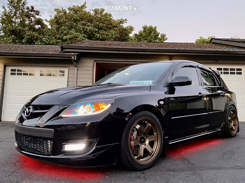 2007 Mazda MazdaSpeed3 Base with 17x8 AVID1 AV6 and Hankook 225x45