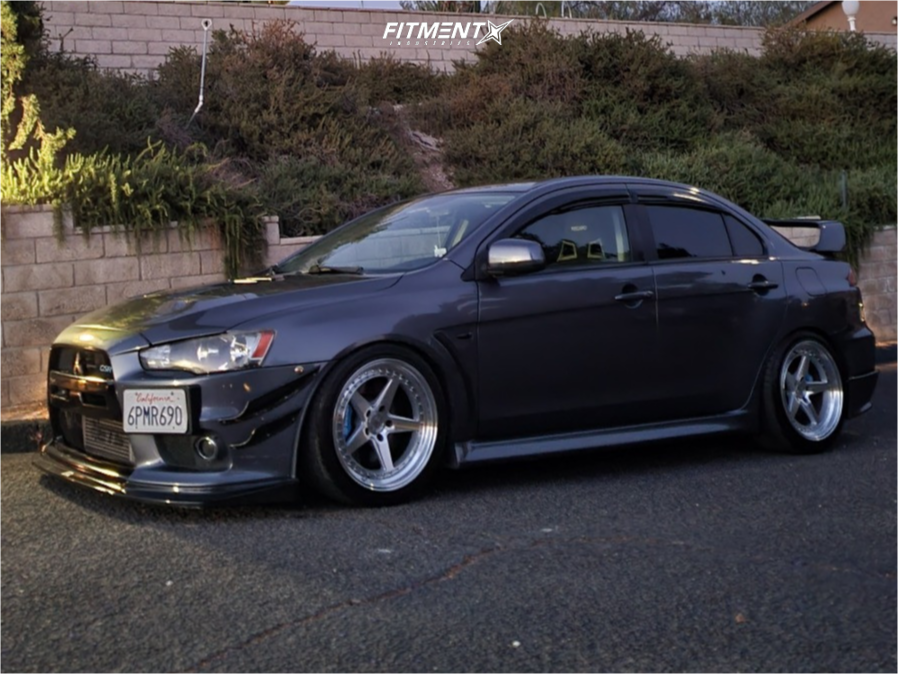 2010 Mitsubishi Lancer Evolution GSR with 18x9.5 Aodhan Ds05 and