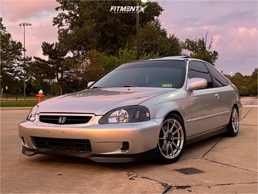 2000 Honda Civic EX with 15x7 Advanti Racing Storm S1 and Federal