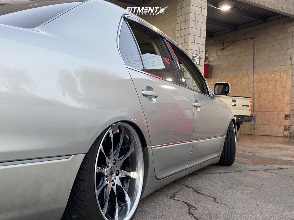 2001 Lexus LS430 Base with 19x10 Work Schwert Sc2 and Yokohama