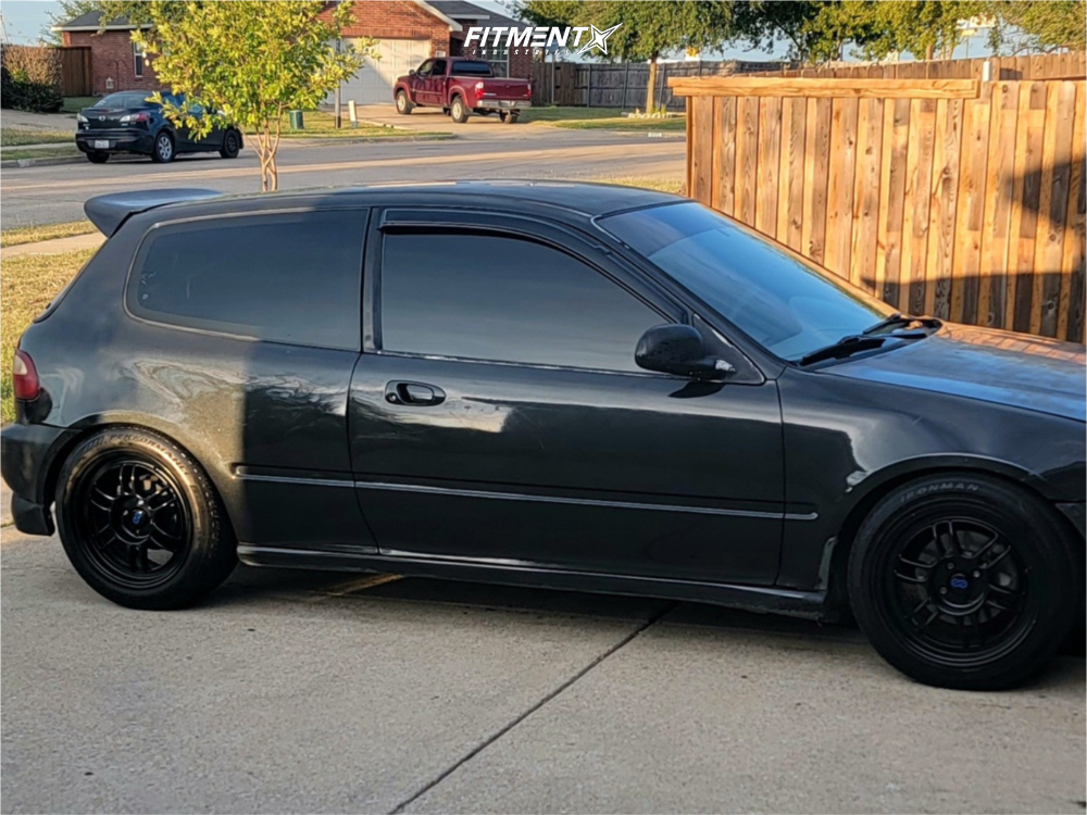 1993 Honda Civic CX with 16x8 Enkei Rpf1 and Kumho 205x50 on