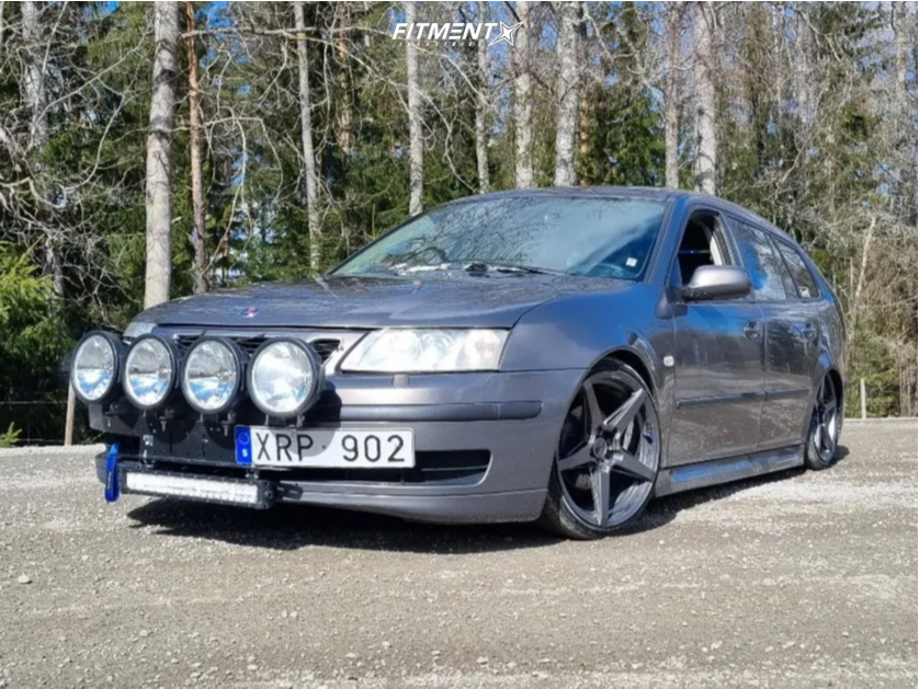 2006 Saab 9-3 1.9TiD with 18x8.5 Imaz Im14 and Roadhog 215x35 on