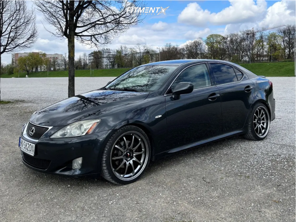 2006 Lexus IS250 4dr Sedan (2.5L 6cyl 6M) with 19x8.5 Japan Racing