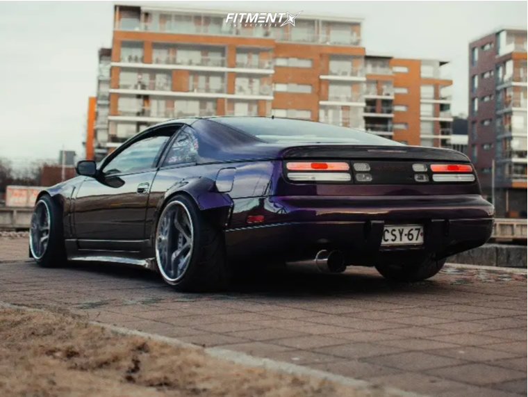 KENZ 1995 Nissan 300ZX Turbo with 18x10.5 Weds Kranze Lxz and Federal