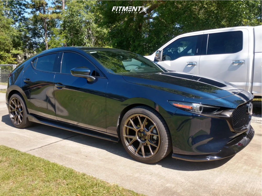 2019 Mazda 3 Premium with 18x8.5 Konig Ampliform and Dunlop 215x45