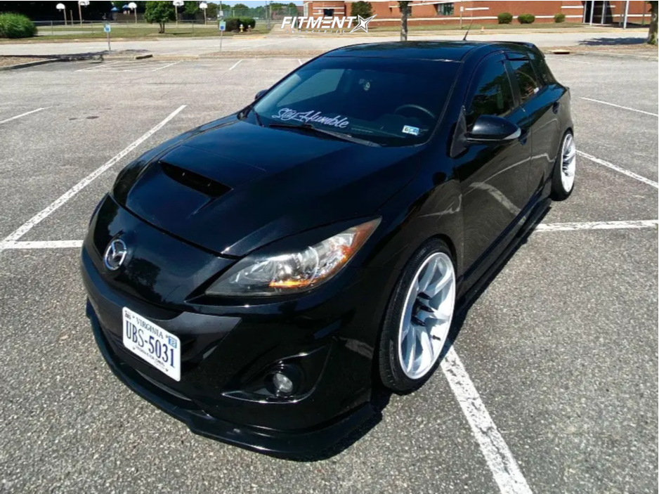 2013 Mazda 3 Mazdaspeed with 18x9.5 Motegi MR154 and Vercelli