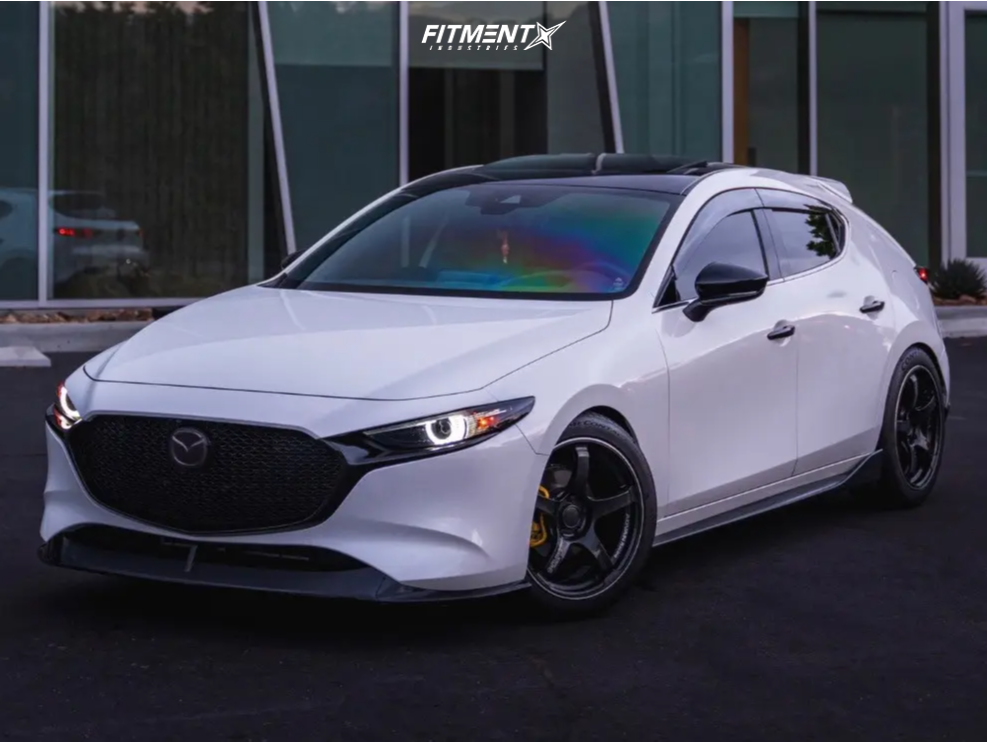 2021 Mazda 3 Premium with 18x8.5 Advan Racing TC4 and Continental 2021 Mazda 3 Premium with 18x8.5 Advan Racing TC4 and Continental