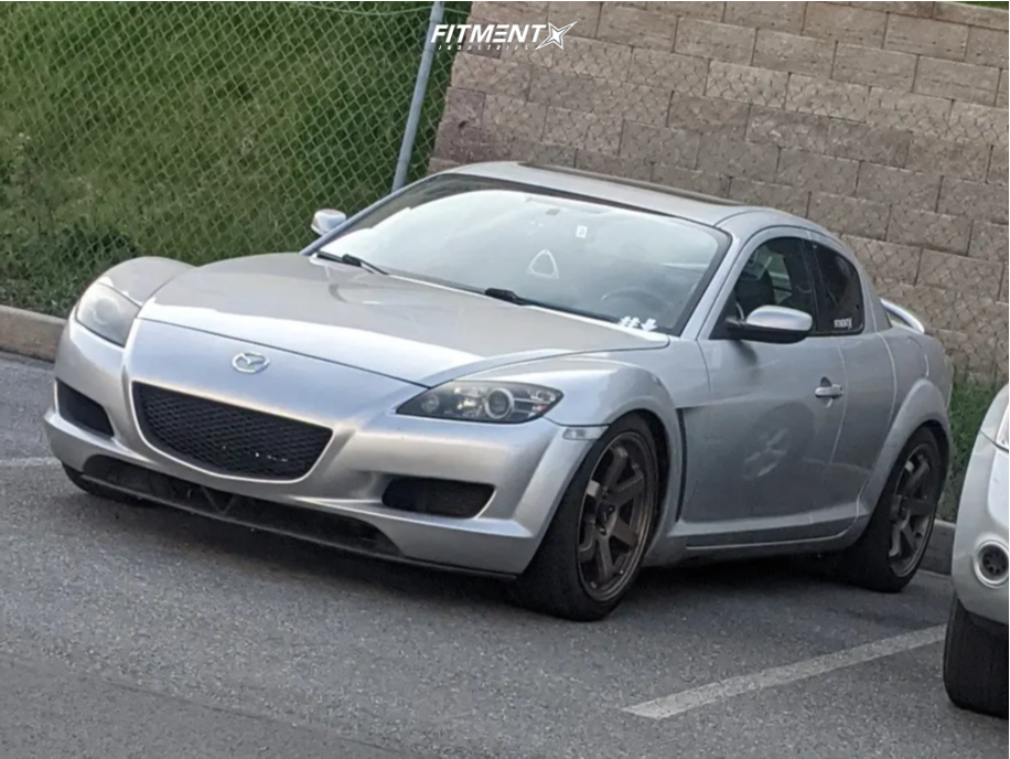 2004 Mazda RX-8 Base with 18x8.5 AVID1 Av6 and Pirelli 235x40 on