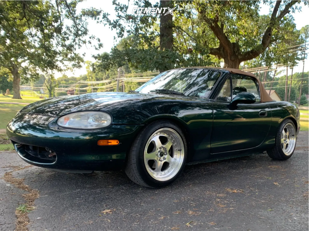 1999 Mazda Miata Base with 16x8 JNC Jnc010 and Continental 205x45