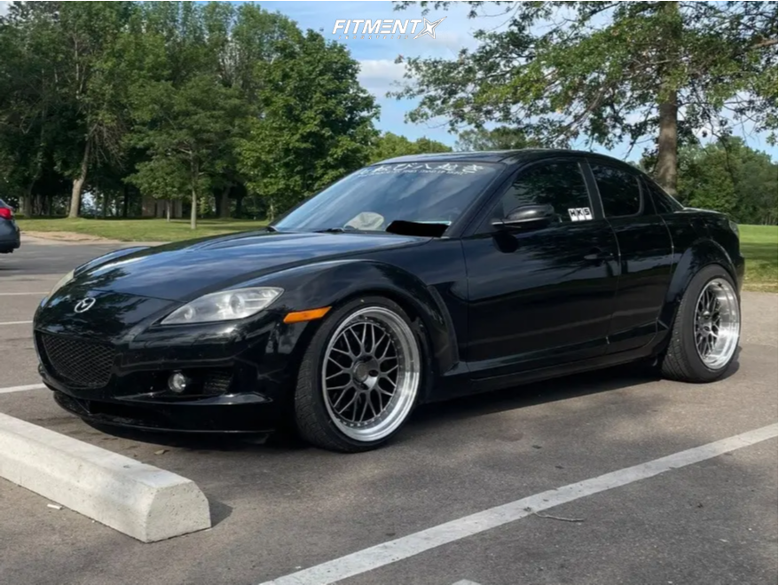2004 Mazda RX-8 Base with 19x9.5 Aodhan Ah02 and Vercelli 225x35
