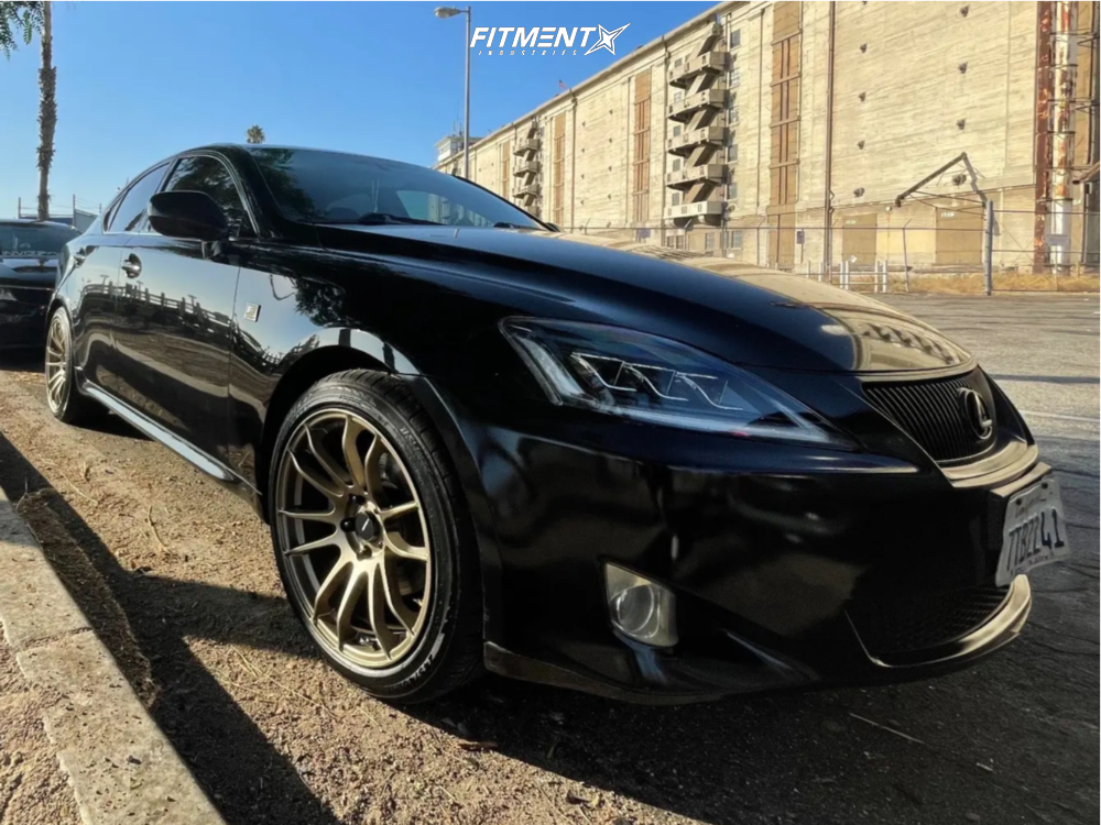 2007 Lexus IS250 Base with 18x9.5 AVID1 Av20 and Delinte 245x40 on