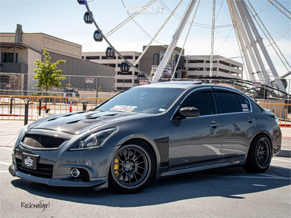 2013 INFINITI G37 Sport with 18x10.5 Kansei Corsa and Nexen 245x45