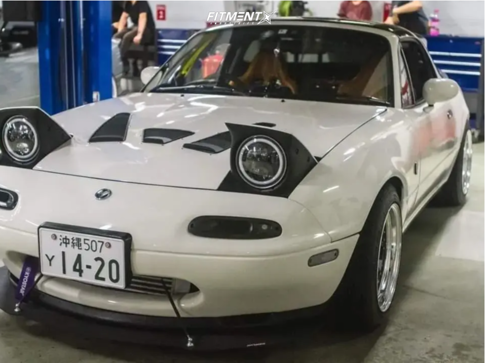 1997 Mazda Miata Base with 15x9 Work Cr01 and Toyo Tires 225x45 on