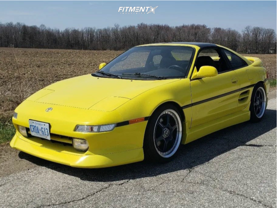 1993 Toyota MR2 Turbo with 17x8 Volk GTP R17 and Yokohama 205x40