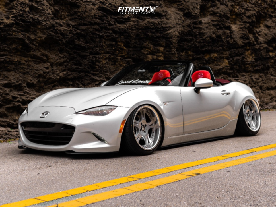 2018 Mazda MX-5 Miata Grand Touring with 17x9.5 Weds Cerberus and