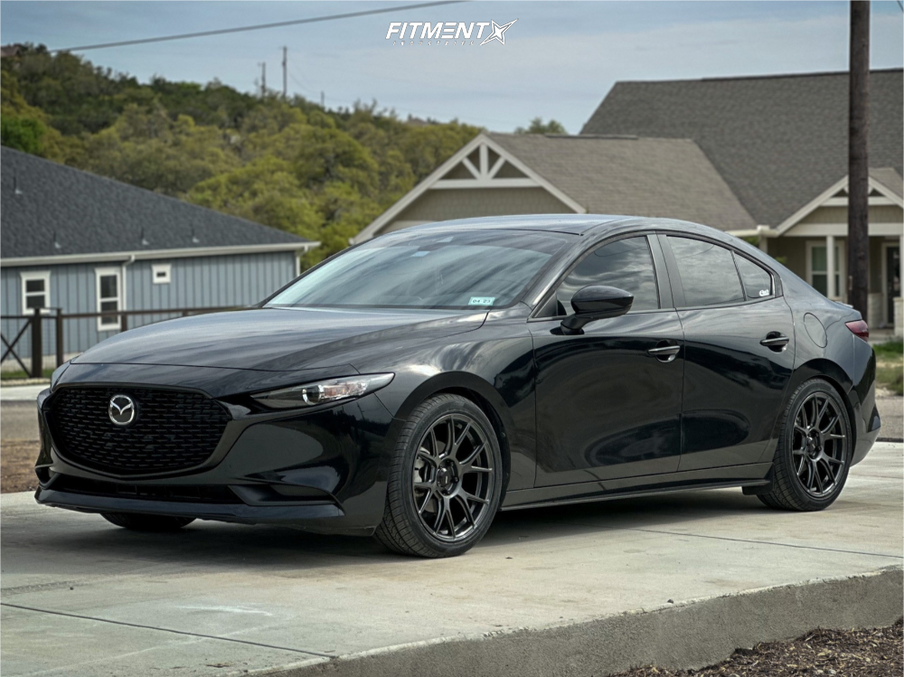 2021 Mazda 3 2.5 S with 18x8.5 Konig Ampliform and Vercelli 245x40