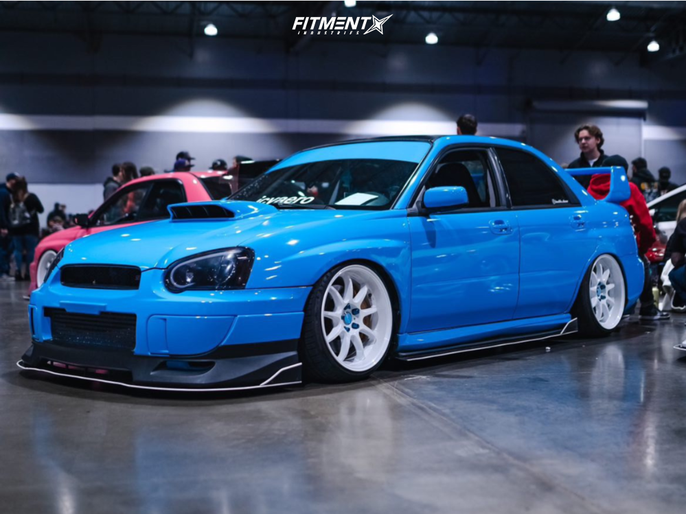 2005 Subaru Impreza WRX STI with 18x9.5 Work Emotion D9r and Atlas